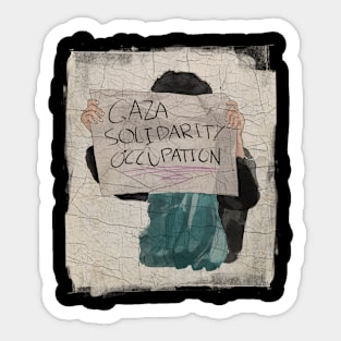 Gaza Solidarity Occupation - Original Artwork Sticker